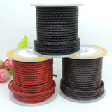XUQIAN Round Braided Cowhide Leather Cord 2.5mm Men Necklace Bracelet A0056