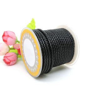 XUQIAN Round Braided Cowhide Leather Cord 2.5mm Men Necklace Bracelet A0056