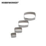 XUQIAN Stainless Steel 5pcs Metal Tapered Clay Cutters Set For Jewellery Making