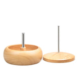 Wooden Bead Spinner Set with Beading Needles & Seed Beads
