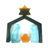 2Pcs Resin Advent Calendar Ornament Mold Set DIY Christmas Home Decor