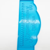 Christmas Countdown Letter Doorplate Epoxy Mold