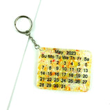 DIY Calendar Shape Keychain Silicone Epoxy Molds for Valentine Gift