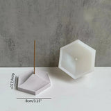 Hexagonal Incense Sticks Holder Molds DIY Cement Plaster Concrete Mold