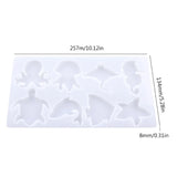 Silicone Keychain Mould Marine Animals Shaped DIY Crafts Clay Mold Hand-Making