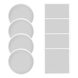 Coaster Molds for Resin Casting, Crystal Epoxy Molds, Glass Coasters, Cup Mats