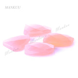 Pink Natural Rose Crystals Loose Beads 30*40mm