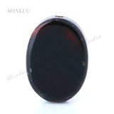 Agate Beads Necklace Making Natural Stone Flat Oval Shape DIY Jewelry 13*18mm