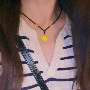 Xiaofu Clavicle Chain Blessing Necklace Hand-Woven Rope Necklace