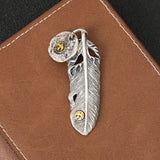 S925 Sterling Silver Hip Hop Lion Pendant Sweater Chain