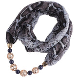 Leopard Scarf Necklace For Women