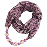 Leopard Scarf Necklace For Women