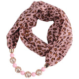 Leopard Scarf Necklace For Women