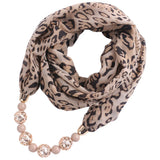 Leopard Scarf Necklace For Women