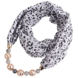 Leopard Scarf Necklace For Women
