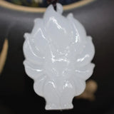 XinJiang Jade Fox Pendant Necklace Drop Jade Stone Nine-tailed...