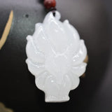 XinJiang Jade Fox Pendant Necklace Drop Jade Stone Nine-tailed...