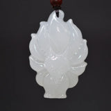 XinJiang Jade Fox Pendant Necklace Drop Jade Stone Nine-tailed...