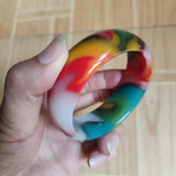 Xinjiang Colorful Jade Bracelet for Women