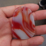 Xinjiang Bloodstone Jade Pendant & Red Agate Wealth Necklace