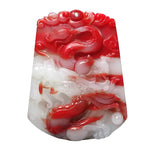 Xinjiang Gobi Chicken Blood Jade Dragon Zodiac Pendant
