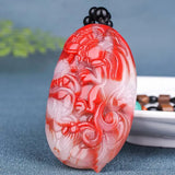 Xinjiang Gobi Chicken Blood Stone Fortune Seeking Pendant