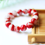 Xinjiang Gobi Chicken Red Bracelet Jade Jewelry