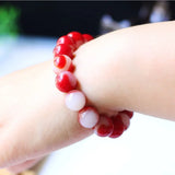 Xinjiang Gobi Chicken Red Bracelet Jade Jewelry