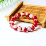 Xinjiang Gobi Chicken Red Bracelet Jade Jewelry