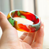 Xinjiang Gobi Colorful Jade Bracelet Women's Jewelry