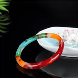 Xinjiang Gobi Colorful Jade Bracelet Women's