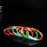 Xinjiang Gobi Colorful Jade Bracelet Women's