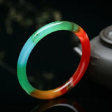 Xinjiang Gobi & Hotan Golden Jade Bracelets