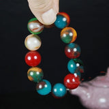 Xinjiang Gobi Colorful Jade Bracelet for Men and Women