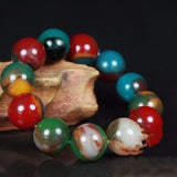 Xinjiang Gobi Colorful Jade Bracelet for Men and Women
