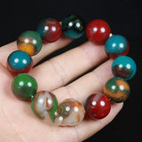 Xinjiang Gobi Colorful Jade Bracelet for Men and Women