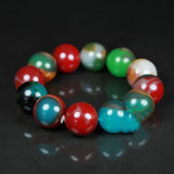 Xinjiang Gobi Colorful Jade Bracelet for Men and Women