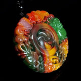 Xinjiang Gobi Jade Five Blessings Pendant Necklace for Men and Women