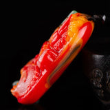 Xinjiang Gobi Jade Dragon Protector Handle Pendant