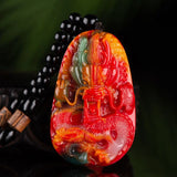 Xinjiang Gobi Jade Dragon Protector Handle Pendant