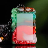 Xinjiang Gobi Jade Safe Card Pendant