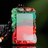 Xinjiang Gobi Jade Safe Card Pendant