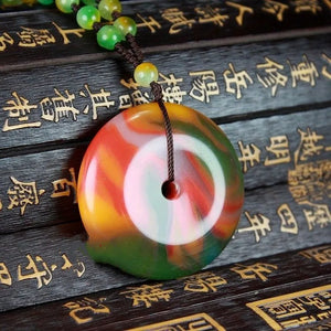 Xinjiang Gobi Jade Safety Buckle Pendant for Men and Women