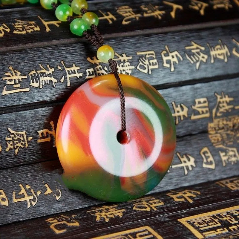 Xinjiang Gobi Jade Safety Buckle Pendant for Men and Women