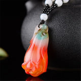 Xinjiang Gobi Magnolia Pendants Sweater Chain Jewelry