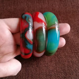 Xinjiang Gobi Golden Jade Colorful Jade Bracelet Ladies