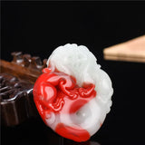 Xinjiang Gobi Hetian Jade Double-sided Pendant