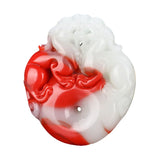Xinjiang Gobi Hetian Jade Double-sided Pendant