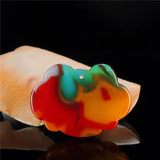 Hetian Jade Dragon Phoenix Long Life Jade Lock Pendant