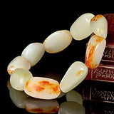 Hetian Jade Bracelet Men Women Charm Bracelets Hand String